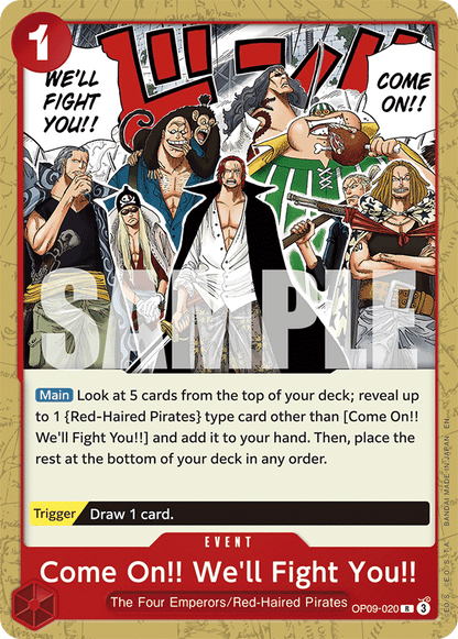 Come On!! We'll Fight You!! OP09-020 [ Inglese / Giapponese / Francese / Cinese Semplificato ]