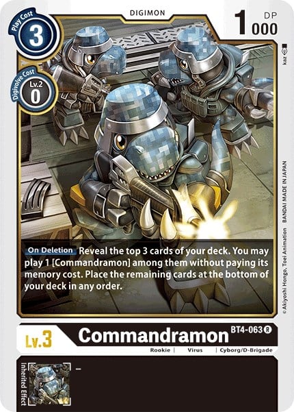 Commandramon BT4-063 [ Inglese / Giapponese ]
