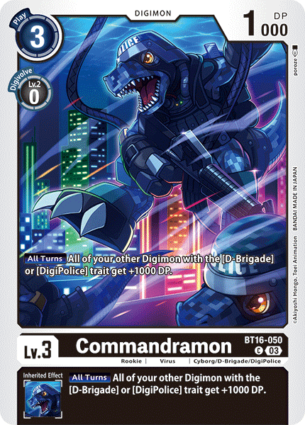 Commandramon BT16-050 [ Inglese / Giapponese ]