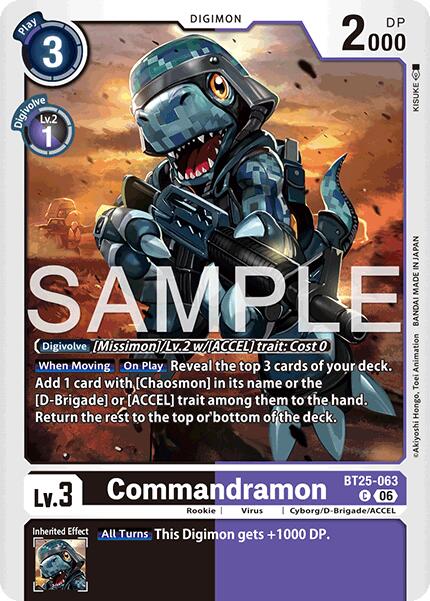 Commandramon BT25-063 [ Inglese / Giapponese ]