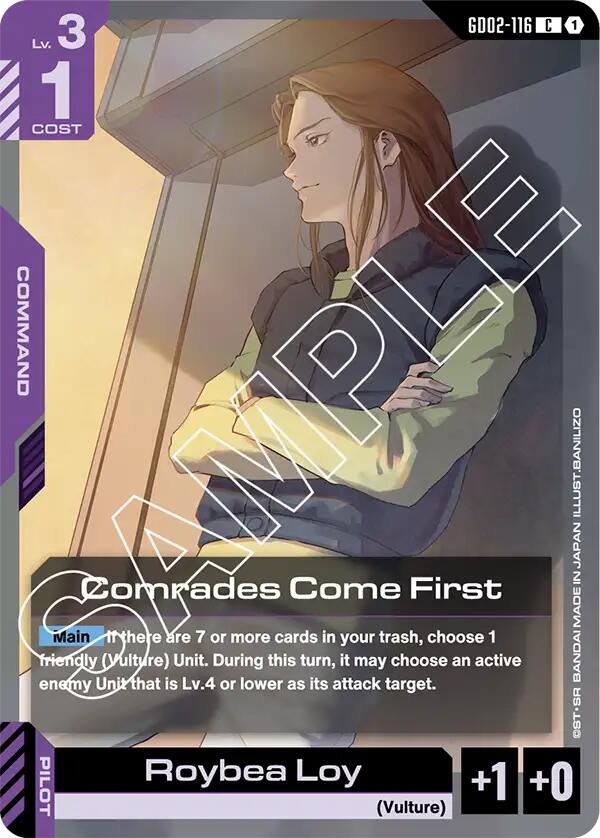 Comrades Come First GD02-116 [ Inglese / Giapponese ]