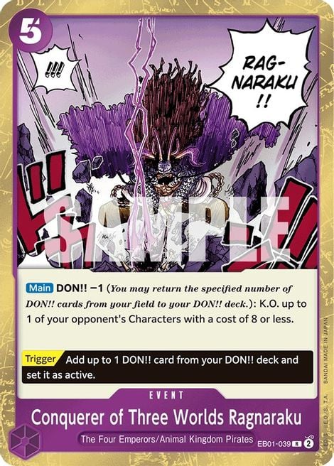 Conquerer of Three Worlds Ragnaraku EB01-039 [ Inglese / Giapponese / Francese / Cinese Semplificato ]