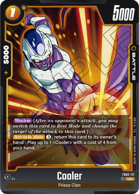 Cooler FB02-111 [ Inglese / Giapponese ]