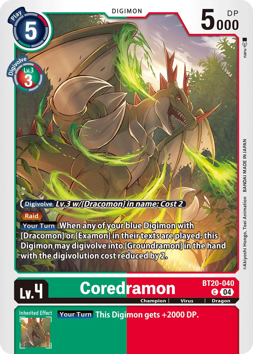Coredramon BT20-040 [ Inglese / Giapponese ]