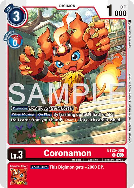 Coronamon BT25-008 [ Inglese / Giapponese ]