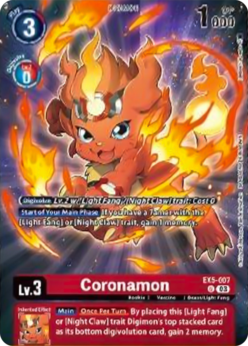 Coronamon EX5-007 [ Inglese / Giapponese ]