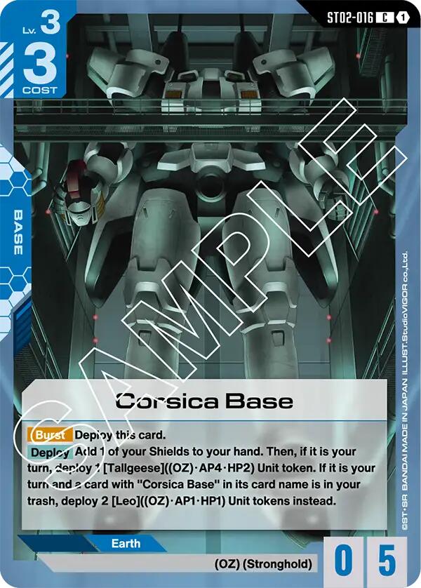 Corsica Base ST02-016 [ Inglese / Giapponese ]
