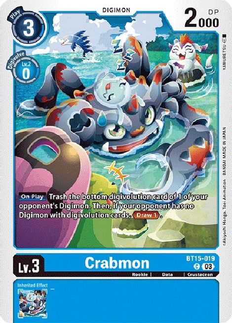 Crabmon BT15-019 [ Inglese / Giapponese ]
