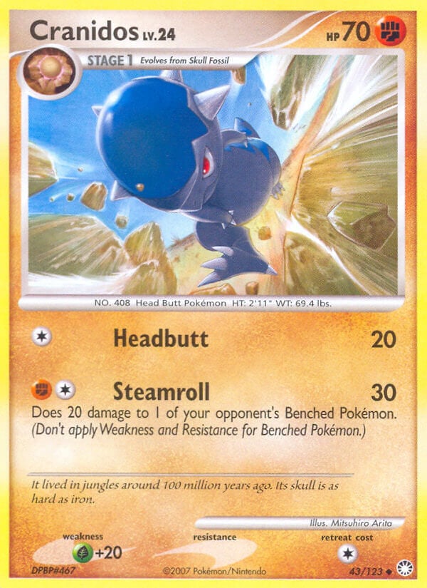 Cranidos Lv.24 - Tesori Misteriosi 43/123 [ Italiano / Inglese ]