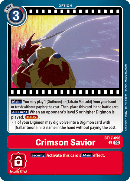 Crimson Savior BT17-091 [ Inglese / Giapponese ]