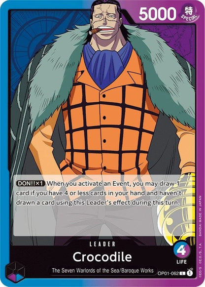 Crocodile OP01-062 [ Inglese / Giapponese / Francese / Cinese Semplificato ]