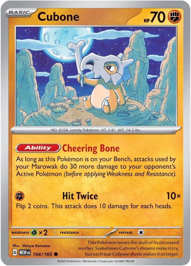 Cubone - 151 104/165 [ Italiano / Inglese ]