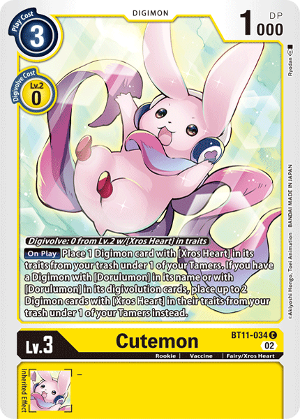 Cutemon BT11-034 [ Inglese / Giapponese ]