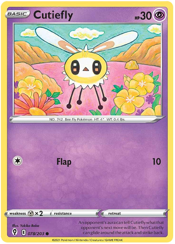 Cutiefly - Evoluzioni Eteree 078/203 [ Italiano / Inglese ]
