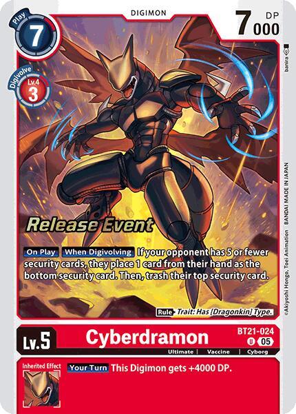 Cyberdramon BT21-024 [ Inglese / Giapponese ]