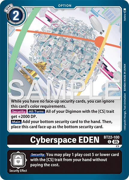 Cyberspace EDEN BT22-100 [ Inglese / Giapponese ]