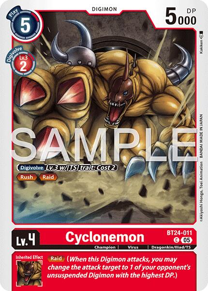 Cyclonemon BT24-011 [ Inglese / Giapponese ]