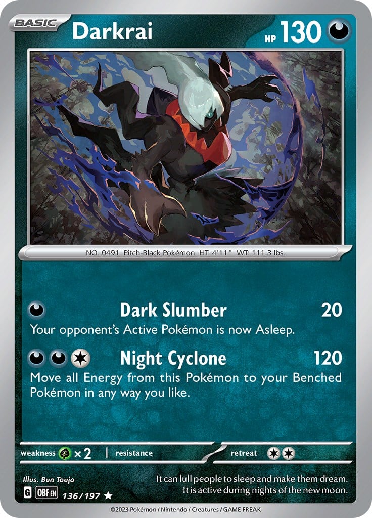 Darkrai - Ossidiana Infuocata 136/197 [ Italiano ]