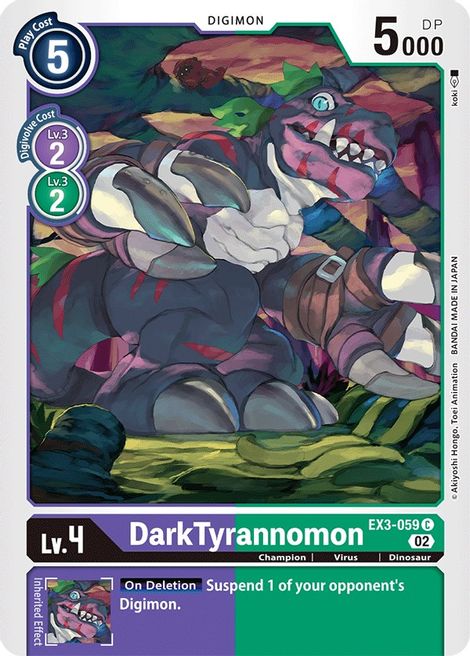 DarkTyrannomon EX3-059 [ Inglese / Giapponese ]