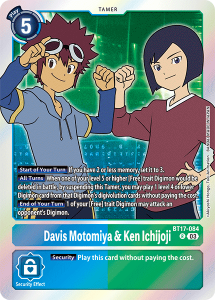 Davis Motomiya & Ken Ichijoji BT17-084 [ Inglese / Giapponese ]