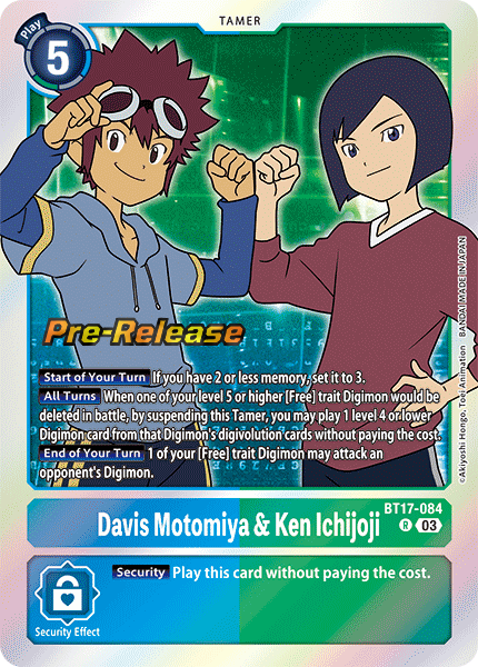 Davis Motomiya & Ken Ichijoji BT17-084 [ Inglese / Giapponese ]