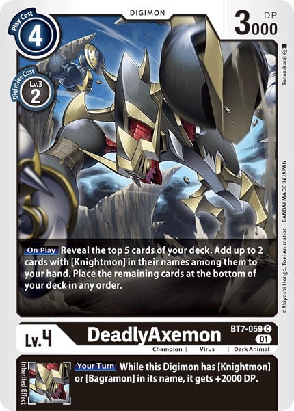 DeadlyAxemon BT7-059 [ Inglese / Giapponese ]