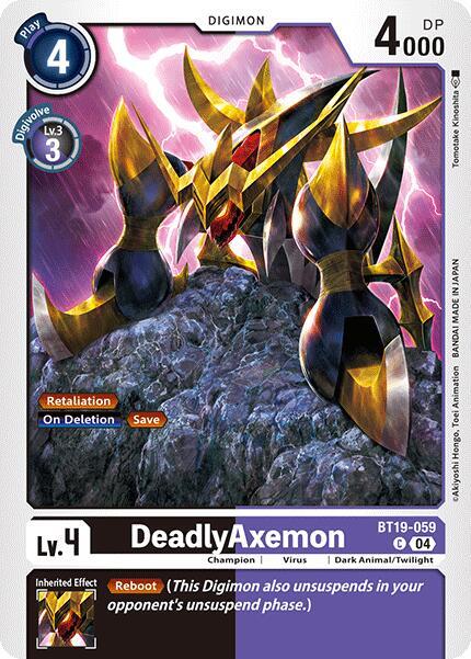 DeadlyAxemon BT19-059 [ Inglese / Giapponese ]