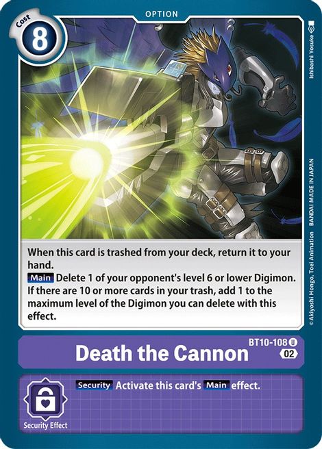 Death the Cannon BT10-108 [ Inglese / Giapponese ]