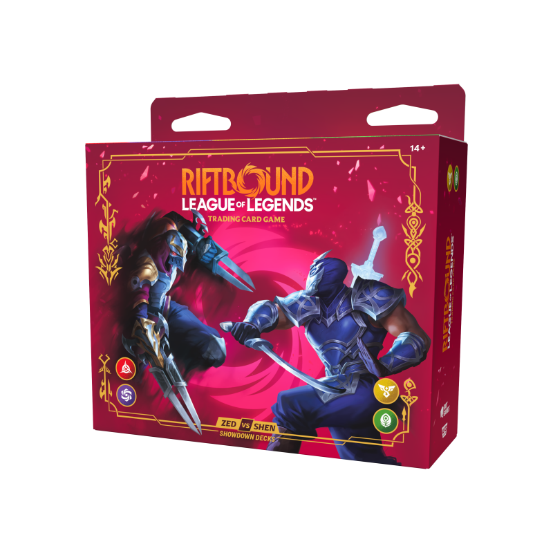 Riftbound League of Legends TCG Vendetta Champion Deck Showdown Zed vs Shen ENG