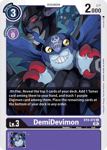 DemiDevimon BT8-072 [ Inglese / Giapponese ]