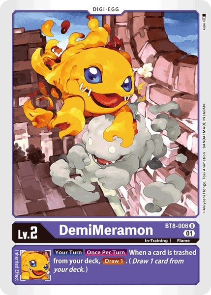 DemiMeramon BT8-006 [ Inglese / Giapponese ]
