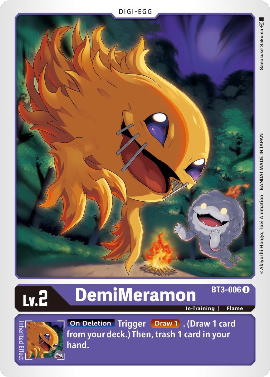 DemiMeramon BT3-006 [ Inglese / Giapponese ]