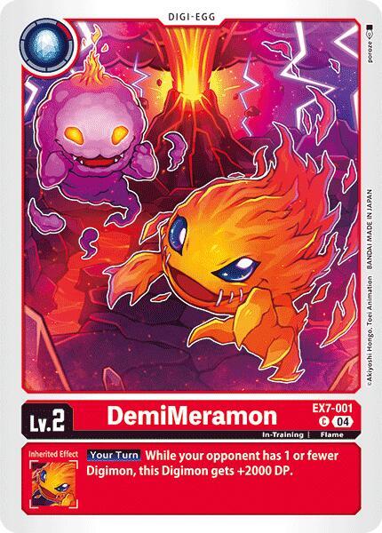 DemiMeramon EX7-001 [ Inglese / Giapponese ]