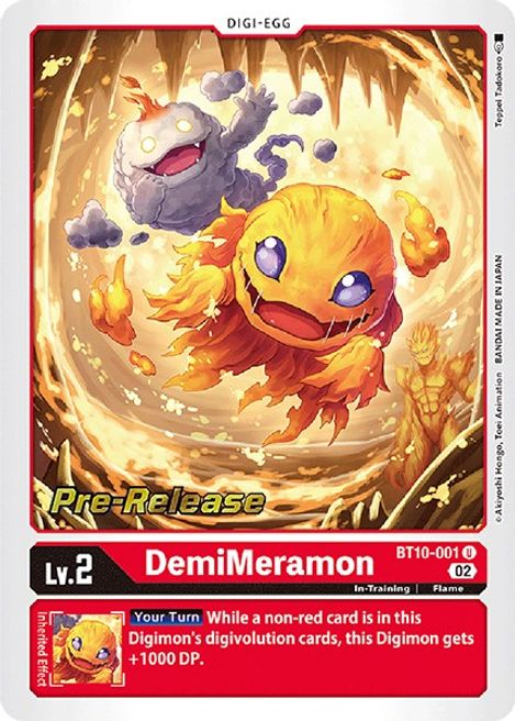 Demimeramon BT10-001 [ Inglese / Giapponese ]