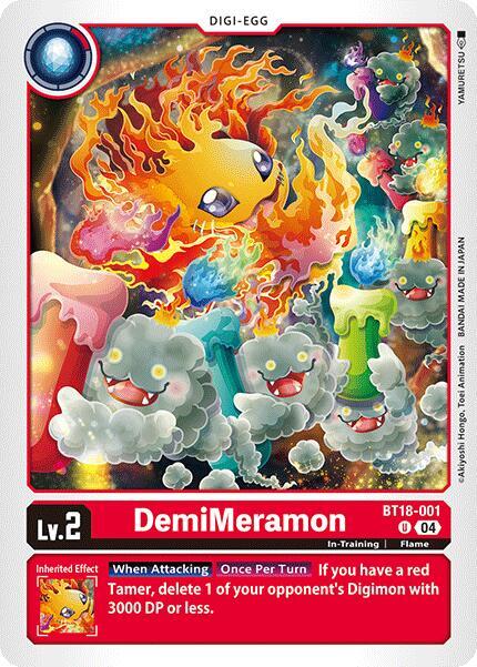 DemiMeramon BT18-001 [ Inglese / Giapponese ]