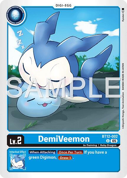 DemiVeemon BT12-002 [ Inglese / Giapponese ]