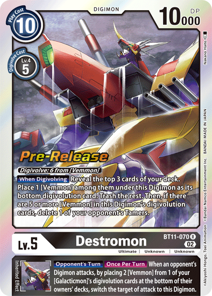 Destromon BT11-070 [ Inglese / Giapponese ]
