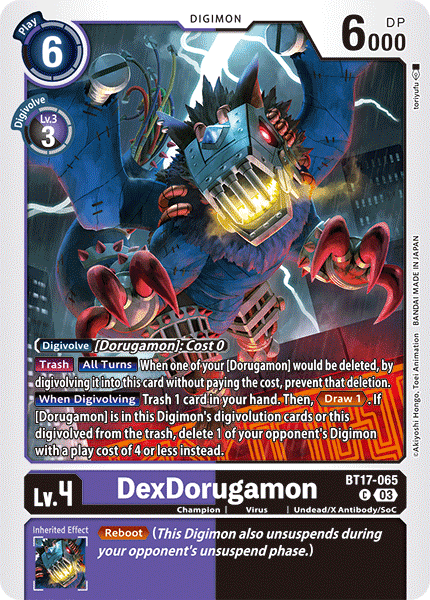 DexDorugamon BT17-065 [ Inglese / Giapponese ]