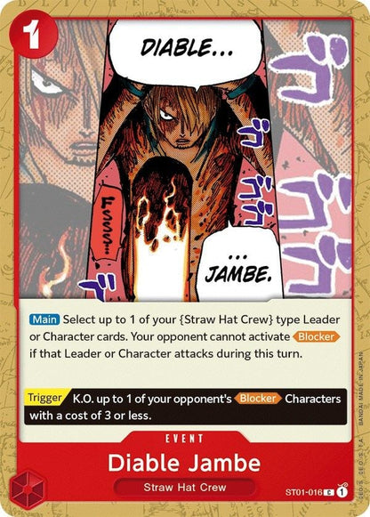Diable Jambe ST01-016 [ Inglese / Giapponese / Francese / Cinese Semplificato ]