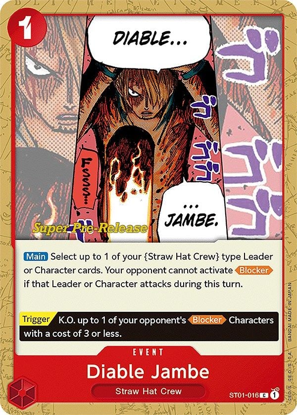 Diable Jambe ST01-016 [ Inglese / Giapponese / Francese / Cinese Semplificato ]