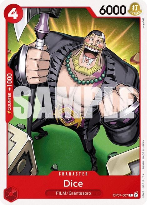 Dice OP07-007 [ Inglese / Giapponese / Francese / Cinese Semplificato ]