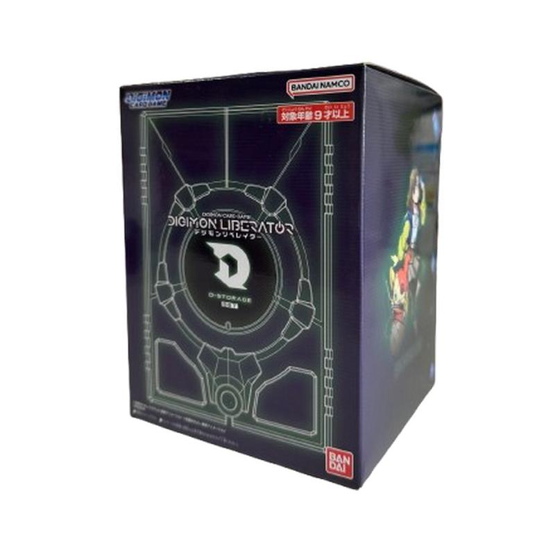 Digimon Card Game D - STORAGE Set Liberator Custodia Deck Box 6 Carte Promo Bandai JAP