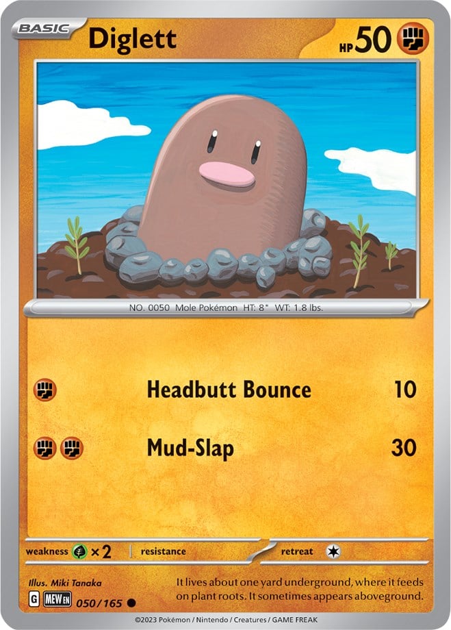 Diglett - 151 050/165 [ Italiano / Inglese ]