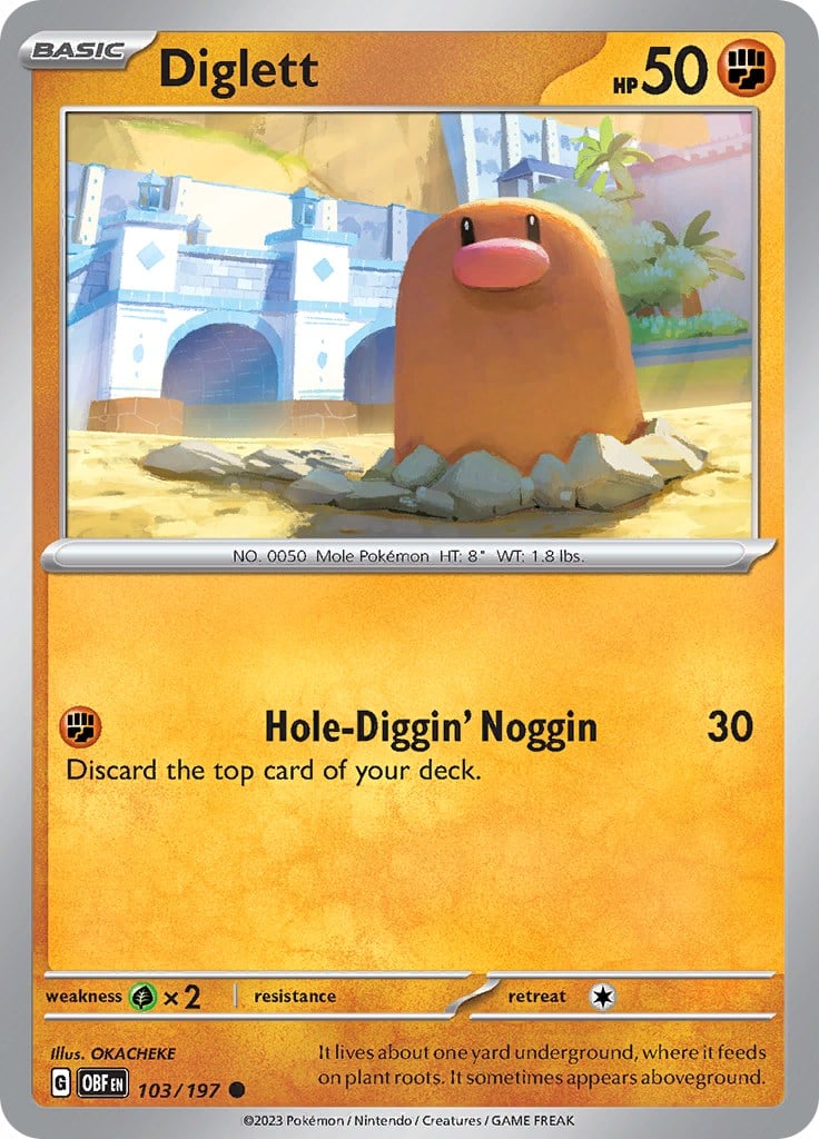 Diglett - Ossidiana Infuocata 103/197 [ Italiano ]