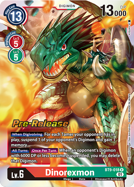 Dinorexmon BT9-018 [ Inglese / Giapponese ]