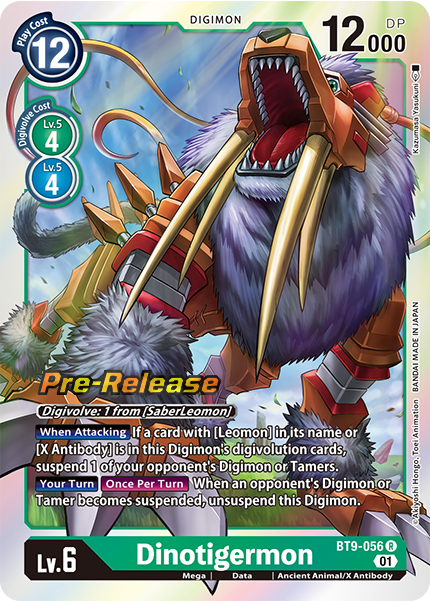 Dinotigermon BT9-056 [ Inglese / Giapponese ]