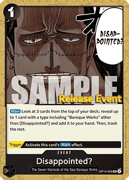 Disappointed? OP14-099 [ Inglese / Giapponese / Francese / Cinese Semplificato ]