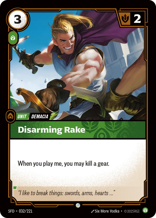 Disarming Rake [ Inglese / Cinese Semplificato ]