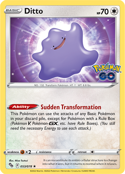 Ditto - Pokémon GO 053/078 [ Italiano / Inglese ]