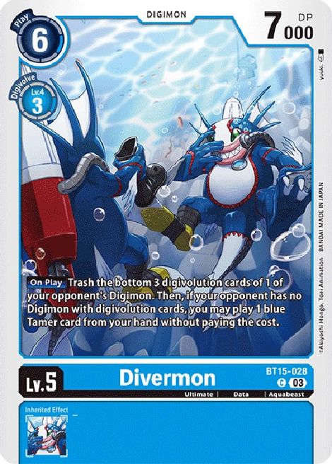 Divermon BT15-028 [ Inglese / Giapponese ]